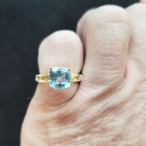 Citrine and Topaz Ring